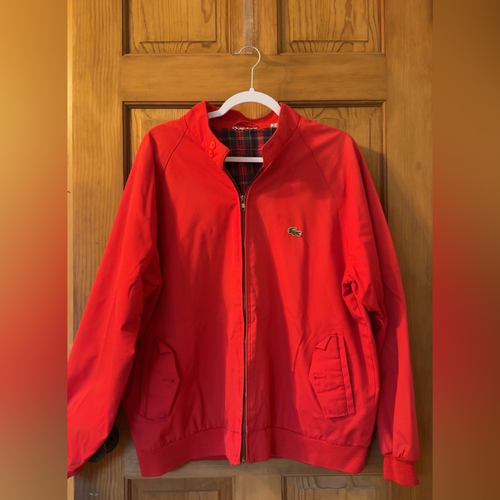 Lacoste Vibrant Red Zip-Up Jacket
